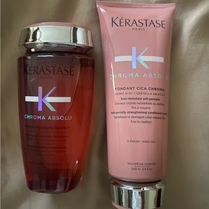 New Kerastase Chroma Absolut Shampoo/Conditioner Set